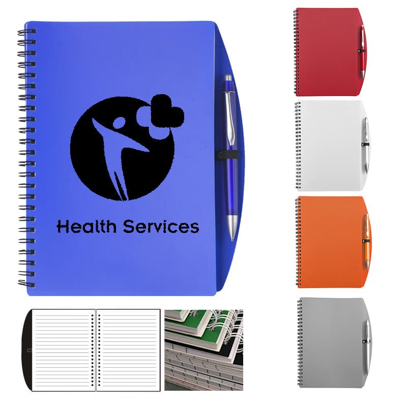 Spiral-Bound Vinyl Cover Notebook