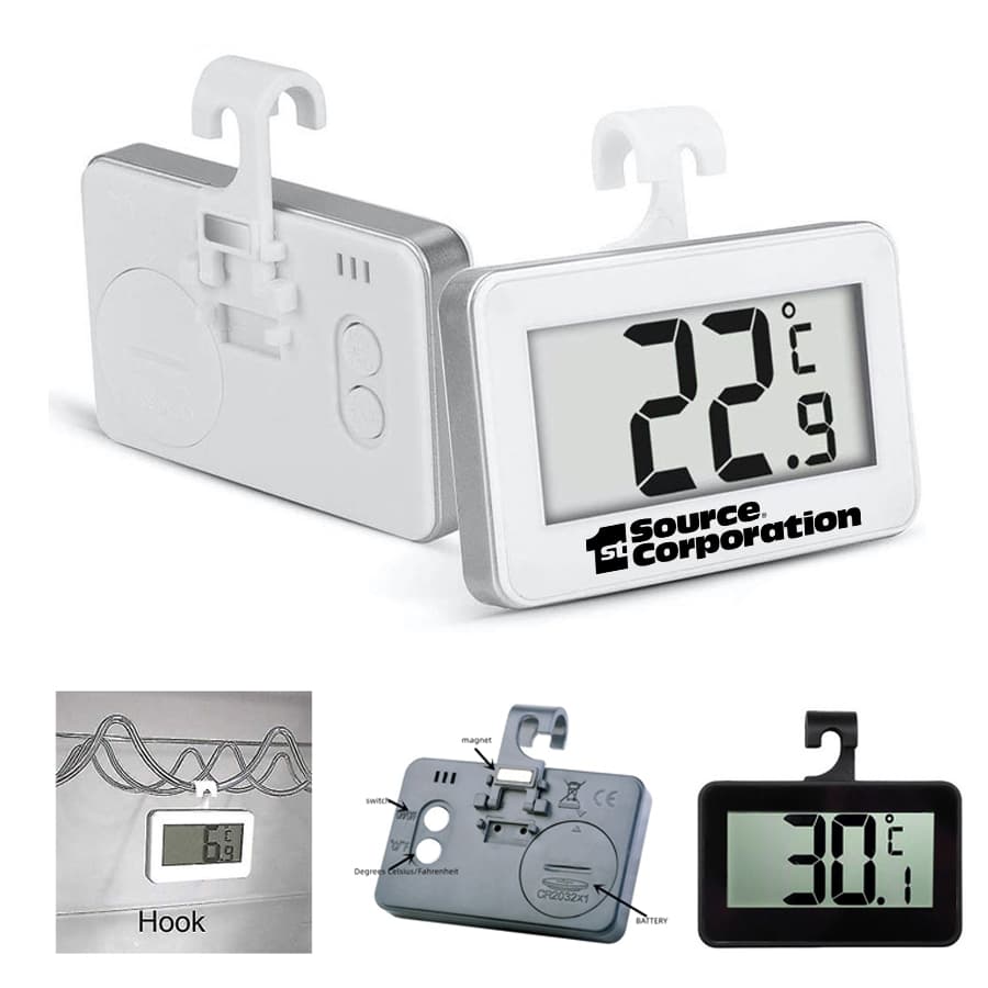 Fridge And Freezer Thermometer With Hanging Hook