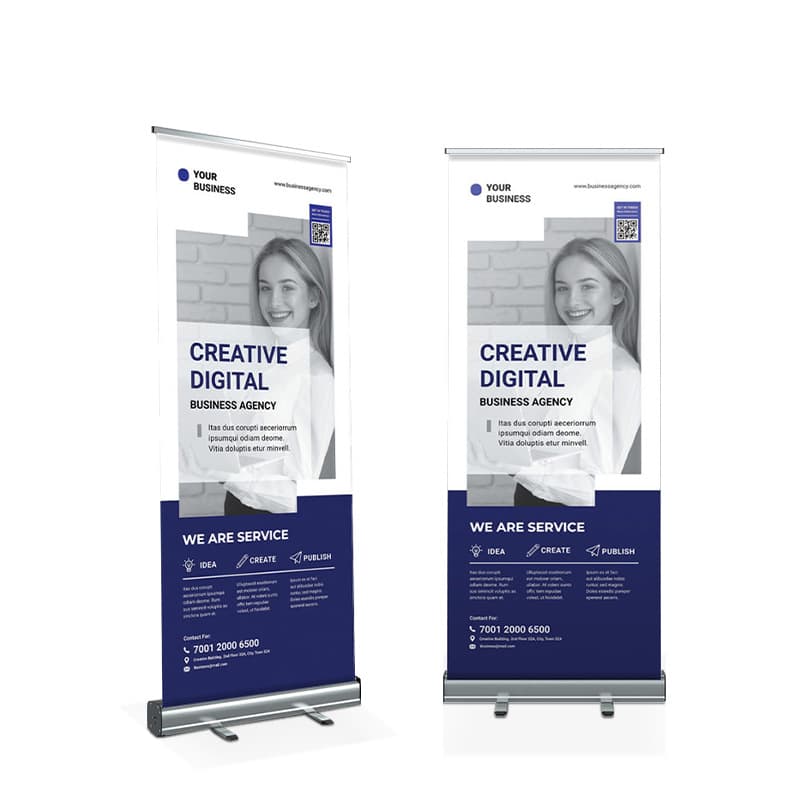 Economy Retractable Stand - With banners