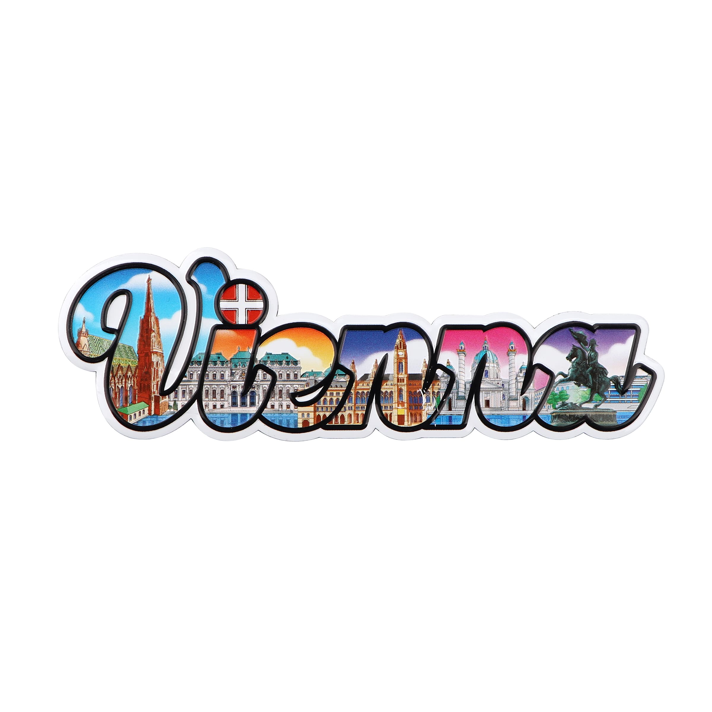 Custom 3D Metal Fridge Magnet Souvenir Gift