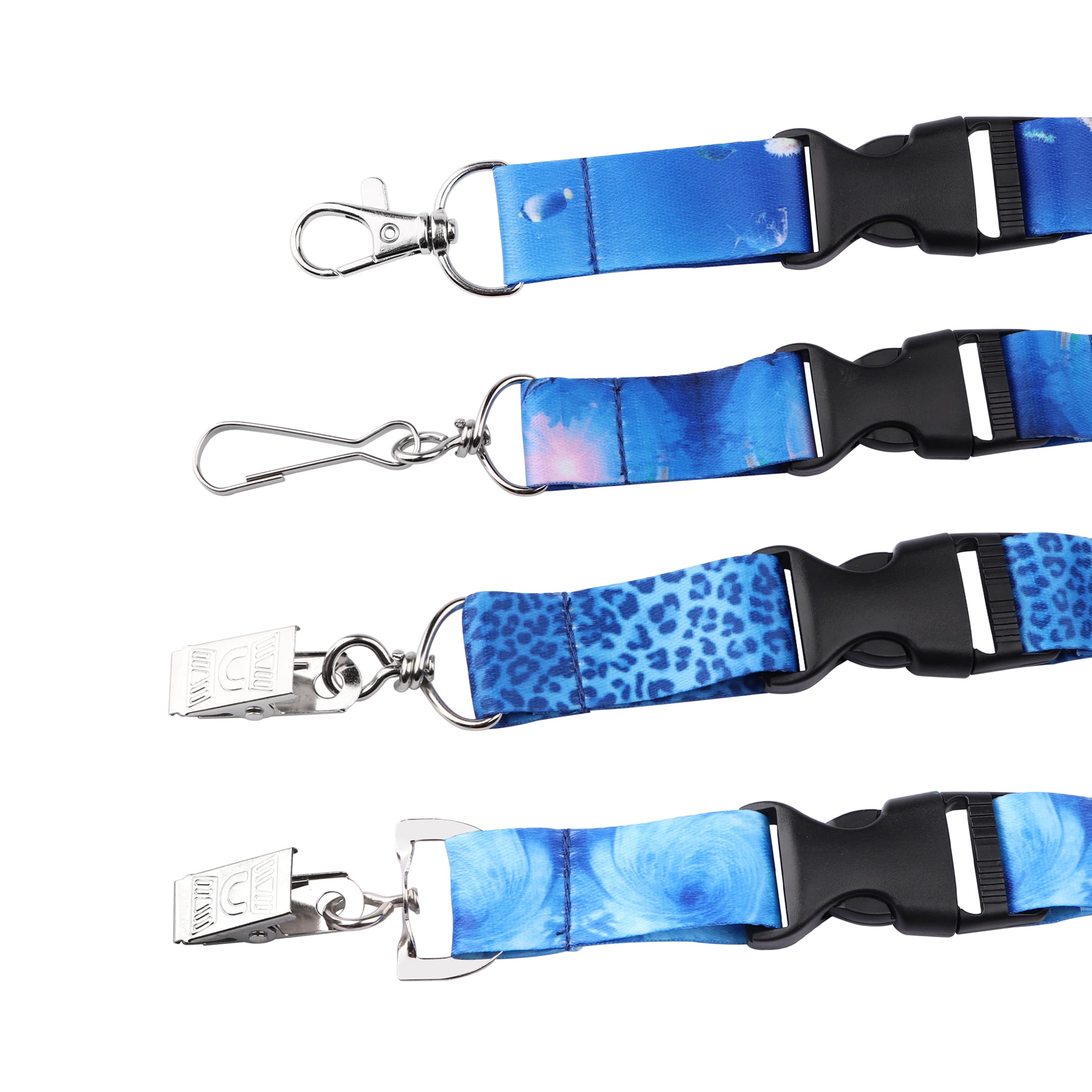 3/4" Full Color Sublimated Detachable Lanyards Badge Holder