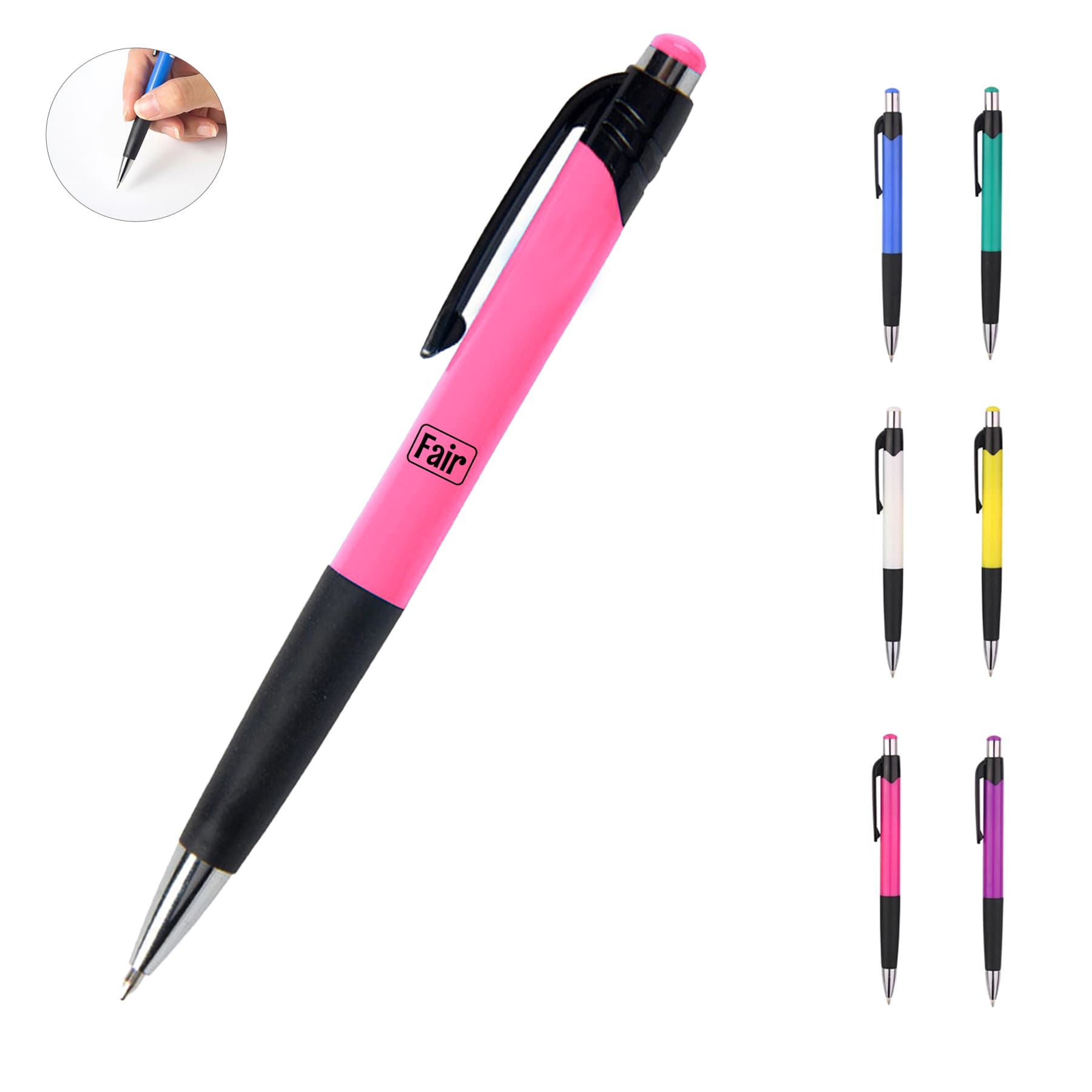 Custom Color Click Plastic Ballpoint Pen