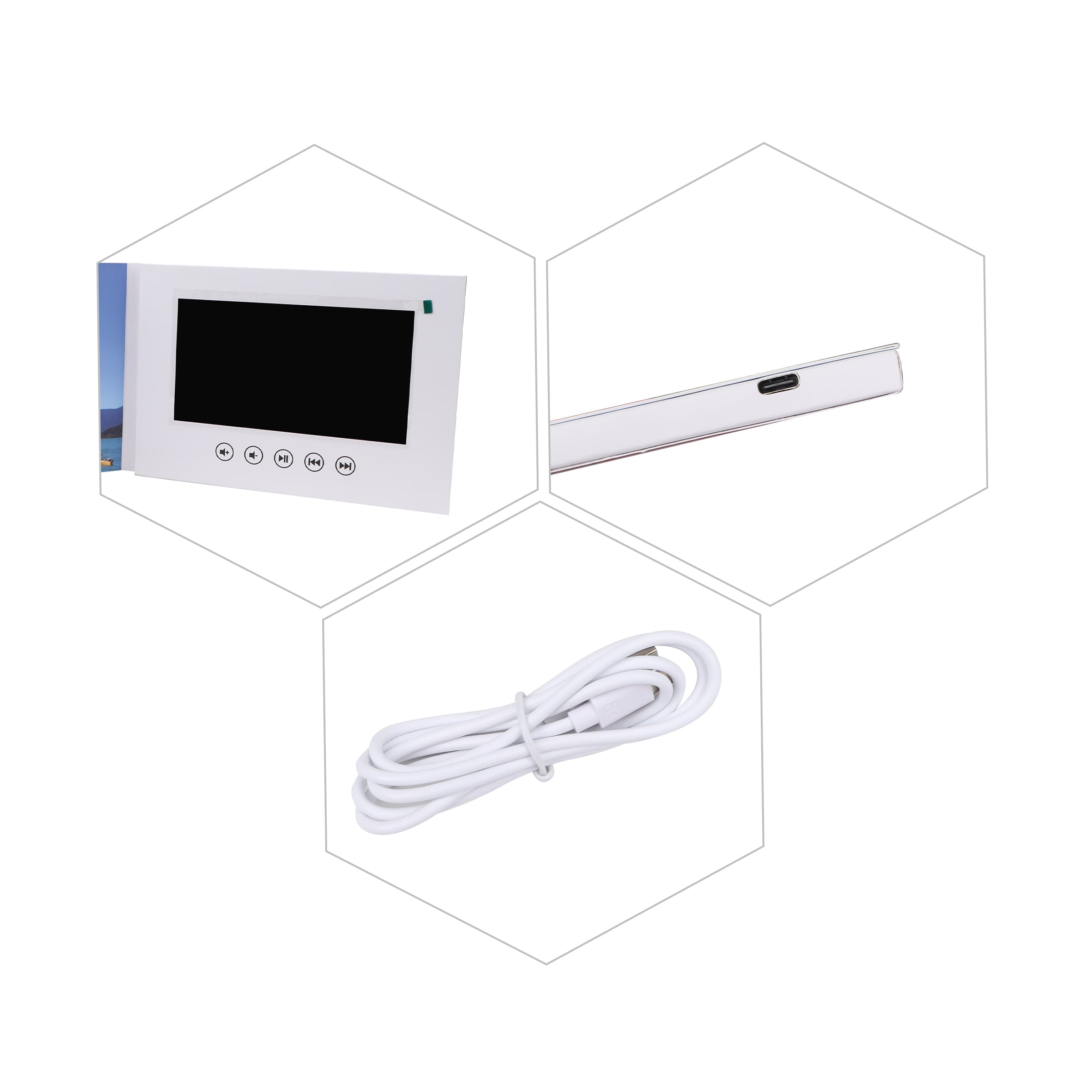 7" Soft Cover LCD Screen Video Brochure Book