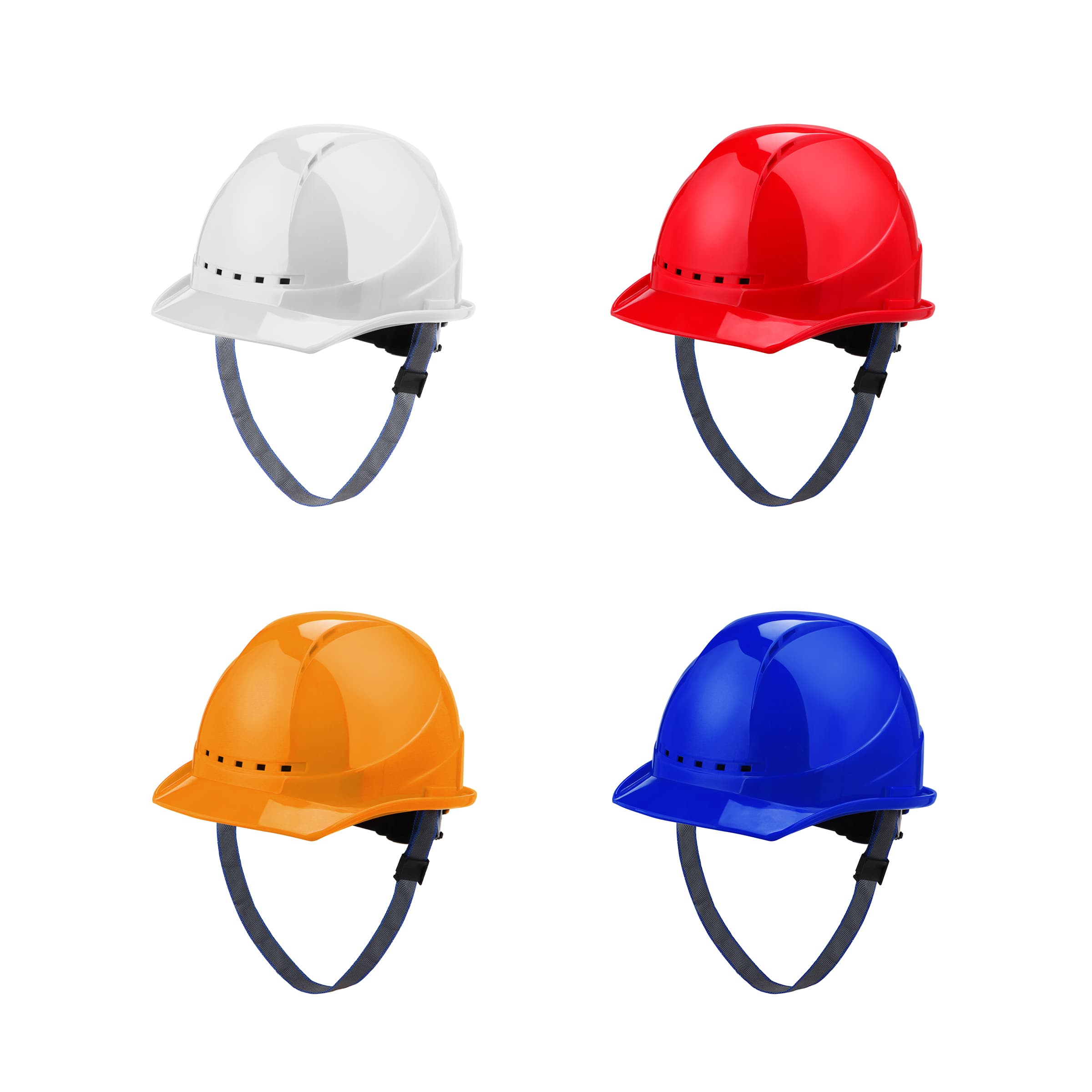 Construction Hard Hat With Chin Strap