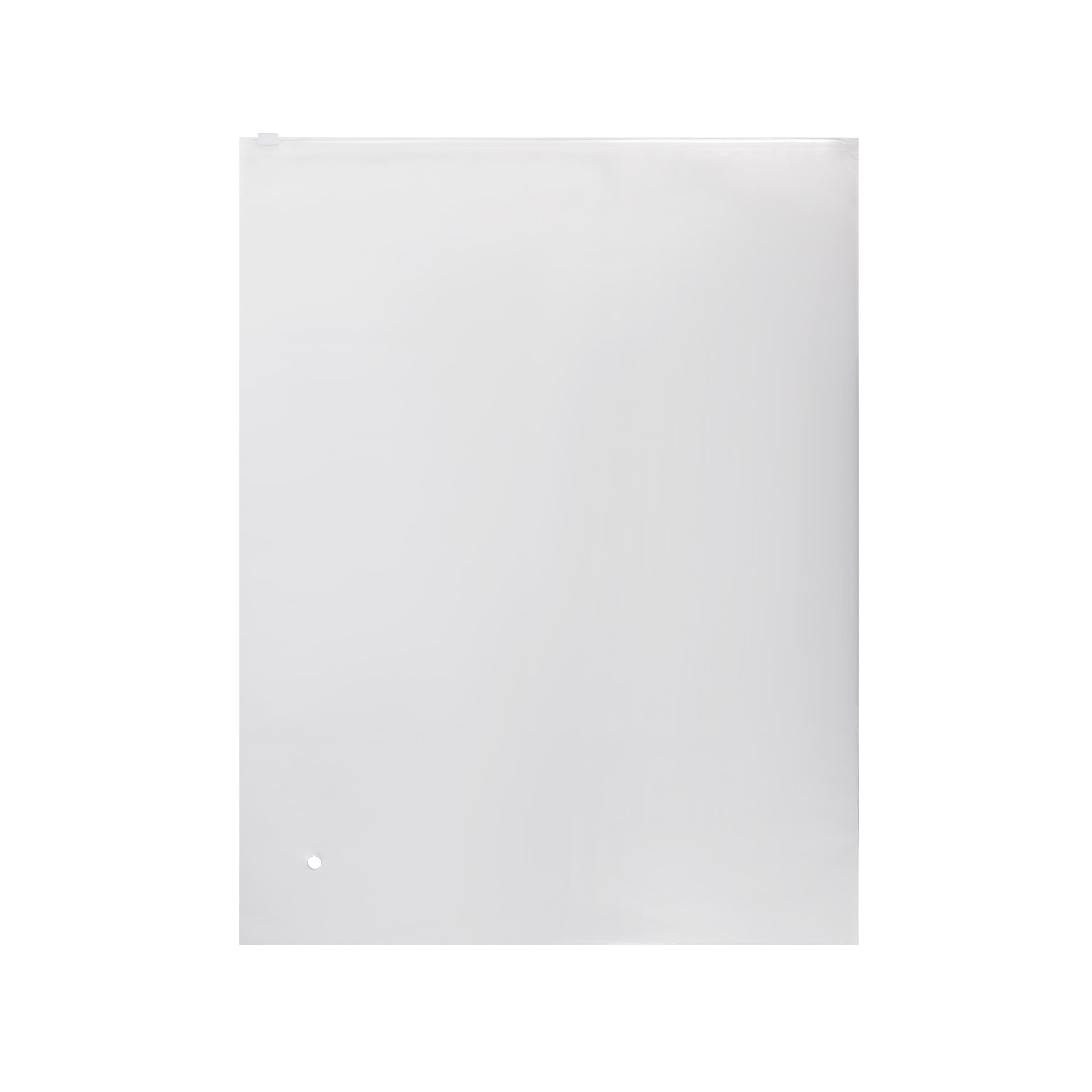 Large Matte Frosted Zip-Lock Storage Bag