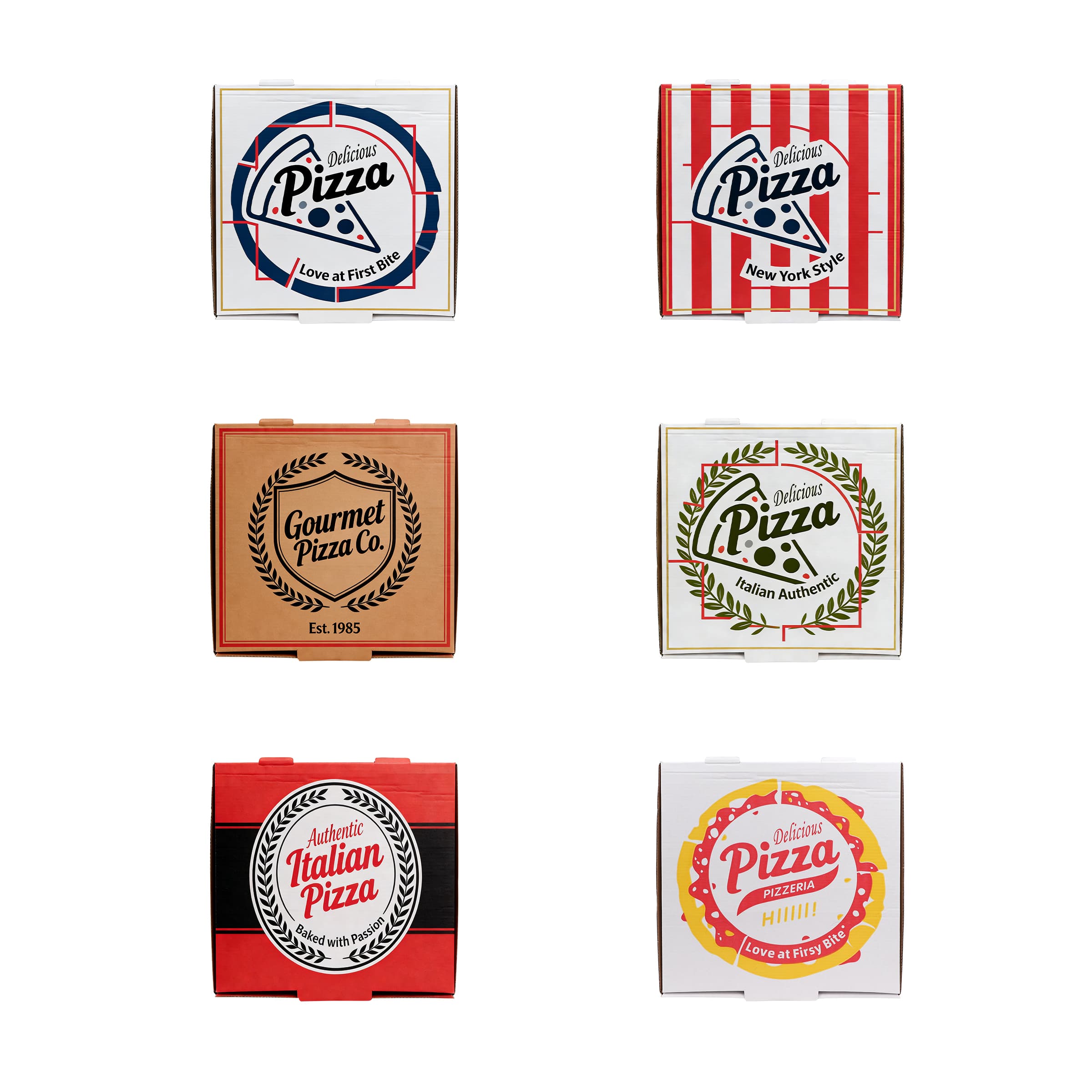 12" Full Color Custom Corrugated Pizza Box Food Package Box